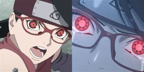 sarada uchiha|Boruto: Sarada Uchiha's Mangekyo Sharingan Power, Explained.